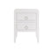 Cheriton Bedside | 2 Drawer | White