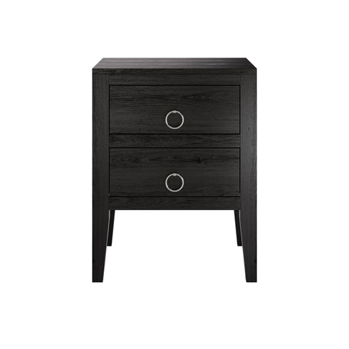 Cheriton Bedside | 2 Drawer | Black