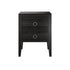 Cheriton Bedside | 2 Drawer | Black