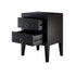 Cheriton Bedside | 2 Drawer | Black
