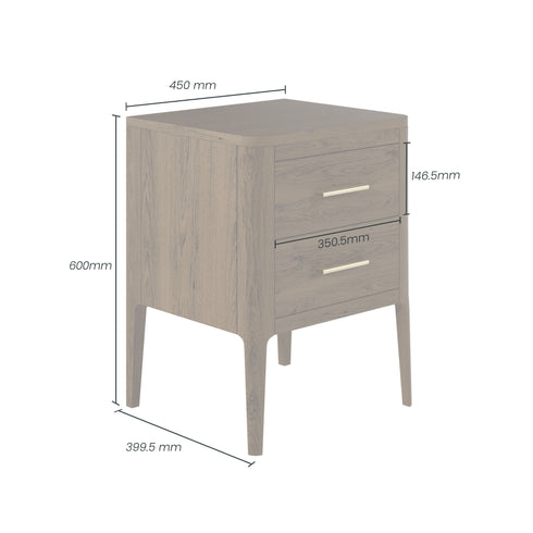 Abberley Bedside | Brown