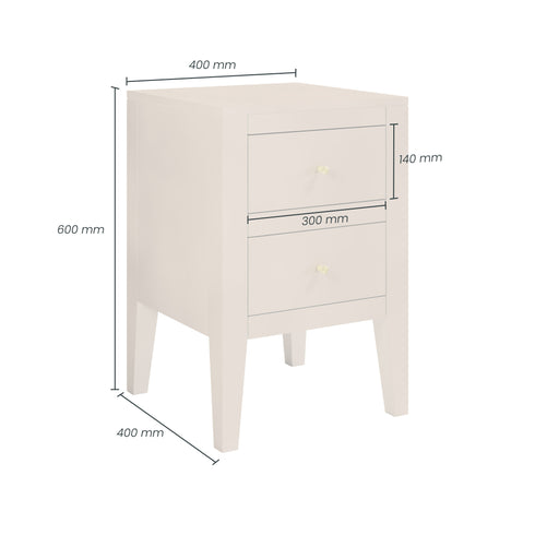 Alton Bedside | Cream