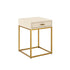 Hampton Bedside | Ivory Shagreen