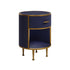 Willersley Blue Small Round Bedside