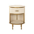 Hampton Bedside | Small Round Ivory