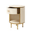 Hampton Bedside | Small Round Ivory