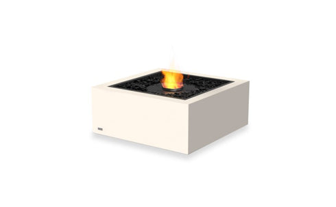 Ecosmart Fire Base 30 Fire Pit Table - Bone Finish / Black Burner - ESF.O.BAS.30.BO.B