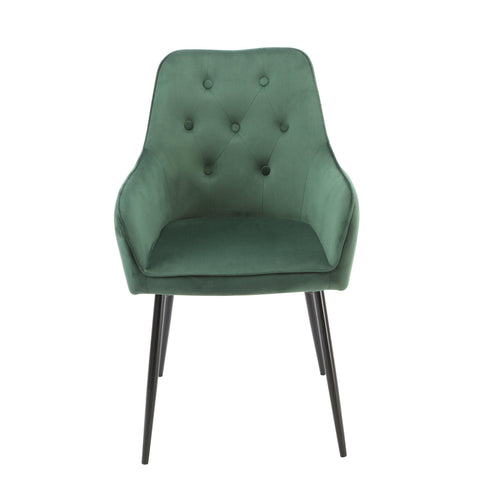 Native Home Lifestyle Chesterfield Green Dining Chairs (Set Of 2)