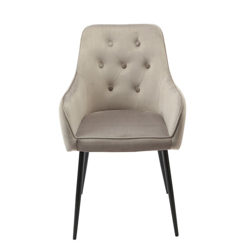 Native Home Lifestyle Chesterfield Grey Dining Chairs (Set Of 2)