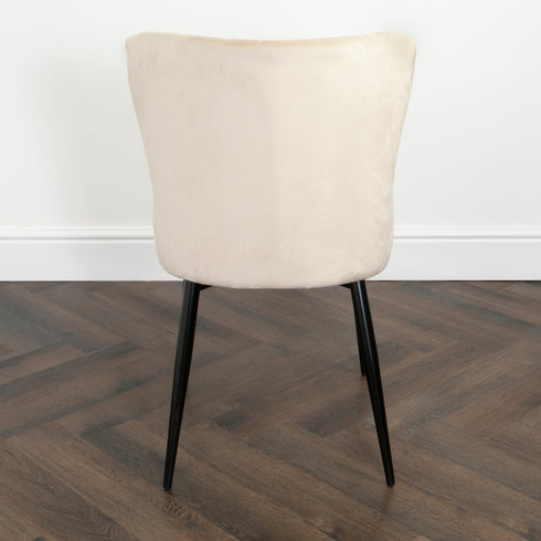 Native Home Lifestyle Diamond Beige Dining Chairs (Set Of 2)