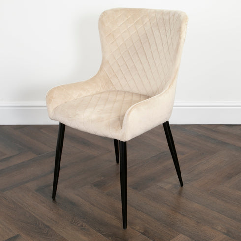 Native Home Lifestyle Diamond Beige Dining Chairs (Set Of 2)