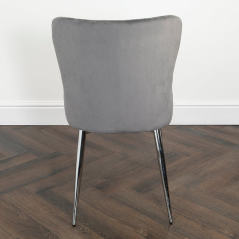 Native Home Lifestyle Diamond Grey Dining Chairs (Set Of 2)