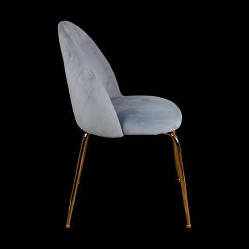 Native Home Lifestyle Velvet Dining Chairs - Gold Legs (Set Of 2)