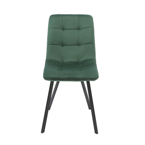 Native Home Lifestyle Squared Green Dining Chairs (Set Of 2)