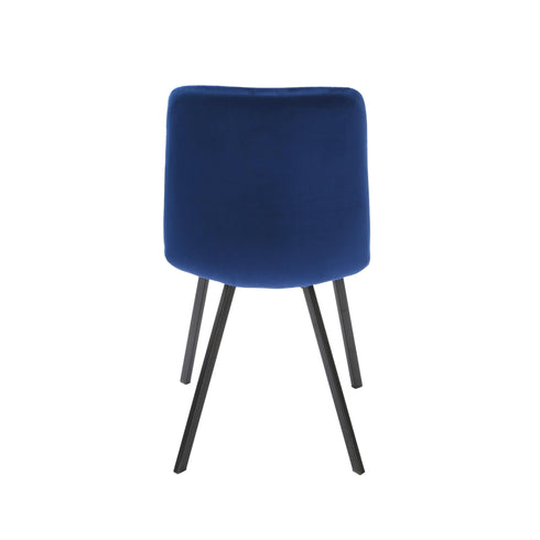 Native Home Lifestyle Squared Navy Blue Dining Chairs (Set Of 2)