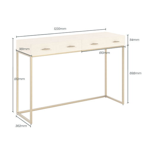 Hampton Console/Desk | Ivory