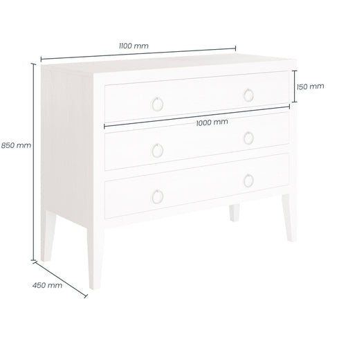 Cheriton Chest Of Drawers | White