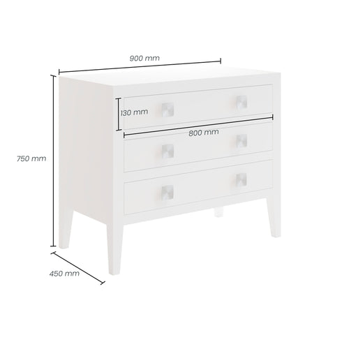 Tunworth Chest Of Drawers | White