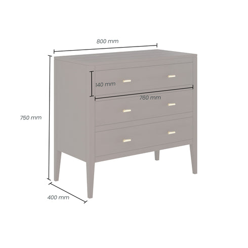 Hanley Chest Of Drawers | Clay