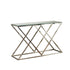 Native Home Lifestyle Pyramid Silver Console Table