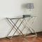 Native Home Lifestyle Pyramid Silver Console Table