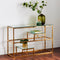 Native Home Lifestyle Gold Display Console Table
