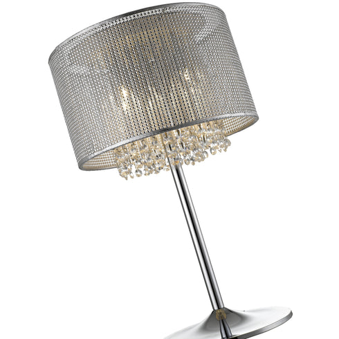 Palace Table Lamp Luminaire In Chrome And Silver LL00051