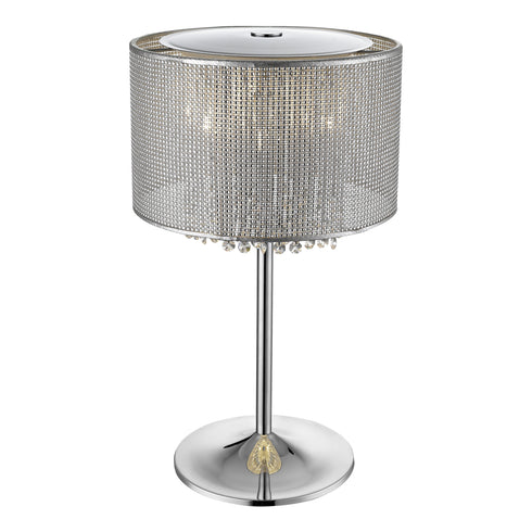 Palace Table Lamp Luminaire In Chrome And Silver LL00051