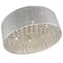 Palace Flush Fitting Luminaire In Chrome And Sliver LL00053