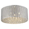 Palace Flush Fitting Luminaire In Chrome And Sliver LL00053