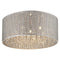 Palace Flush Fitting Luminaire In Chrome And Sliver LL00055