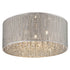 Palace Flush Fitting Luminaire In Chrome And Sliver LL00055