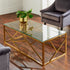 Native Home Lifestyle Geometric Gold Plated Coffee Table