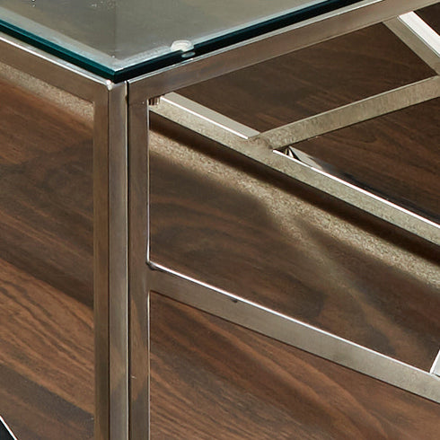 Native Home Lifestyle Geometric Silver Coffee Table