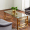Native Home Lifestyle Milano Golden Plated Coffee Table