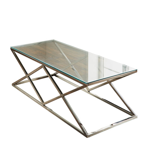 Native Home Lifestyle Pyramid Silver Coffee Table