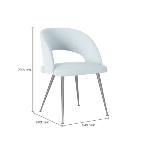 Millbridge Dining Chair | Blue Linen