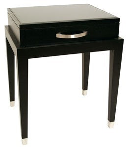 Glass Top Lamp Table