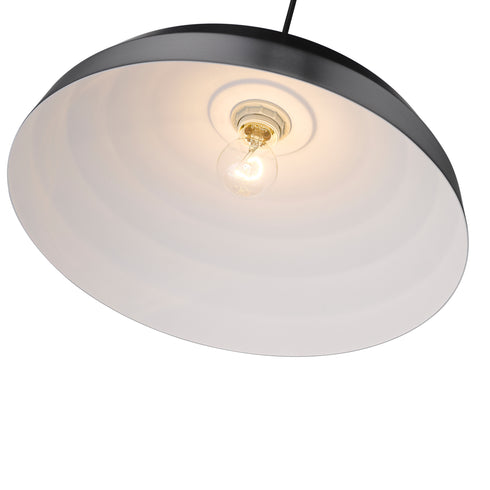Pendant Luminaire In Gun Black Metal LL00061