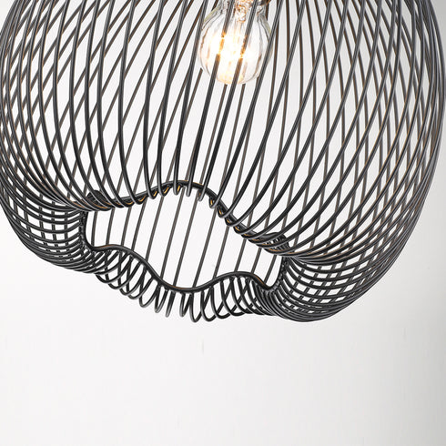 Pendant Luminaire In Matt Black LL00064