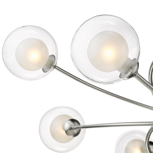 Semi-Flush Luminaire In Satin Nickel LL00070