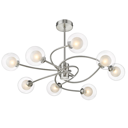 Semi-Flush Luminaire In Satin Nickel LL00070