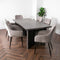 Native Home Lifestyle Grey Oak Ascot Dining Table With 6 Chairs