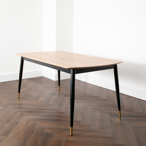 Native Home Lifestyle Light Oak Cambridge Dining Table With 6 Chairs