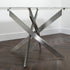 Native Home Lifestyle Silver Plated Marble Glass Dining Table