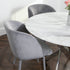 Native Home Lifestyle Silver Plated Marble Glass Round Dining Table