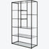 Libra Deveraux Gilded Bronze Metal and Glass Tall Shelving Unit