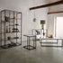 Libra Deveraux Gilded Bronze Metal and Glass Tall Shelving Unit