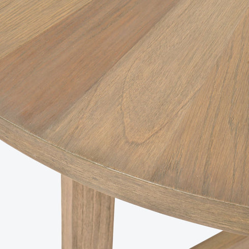 Libra Dowell Round Mindi Wood Dining Table