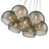 Decorative Luminaire In Chrome And Smoked Grey LL00073